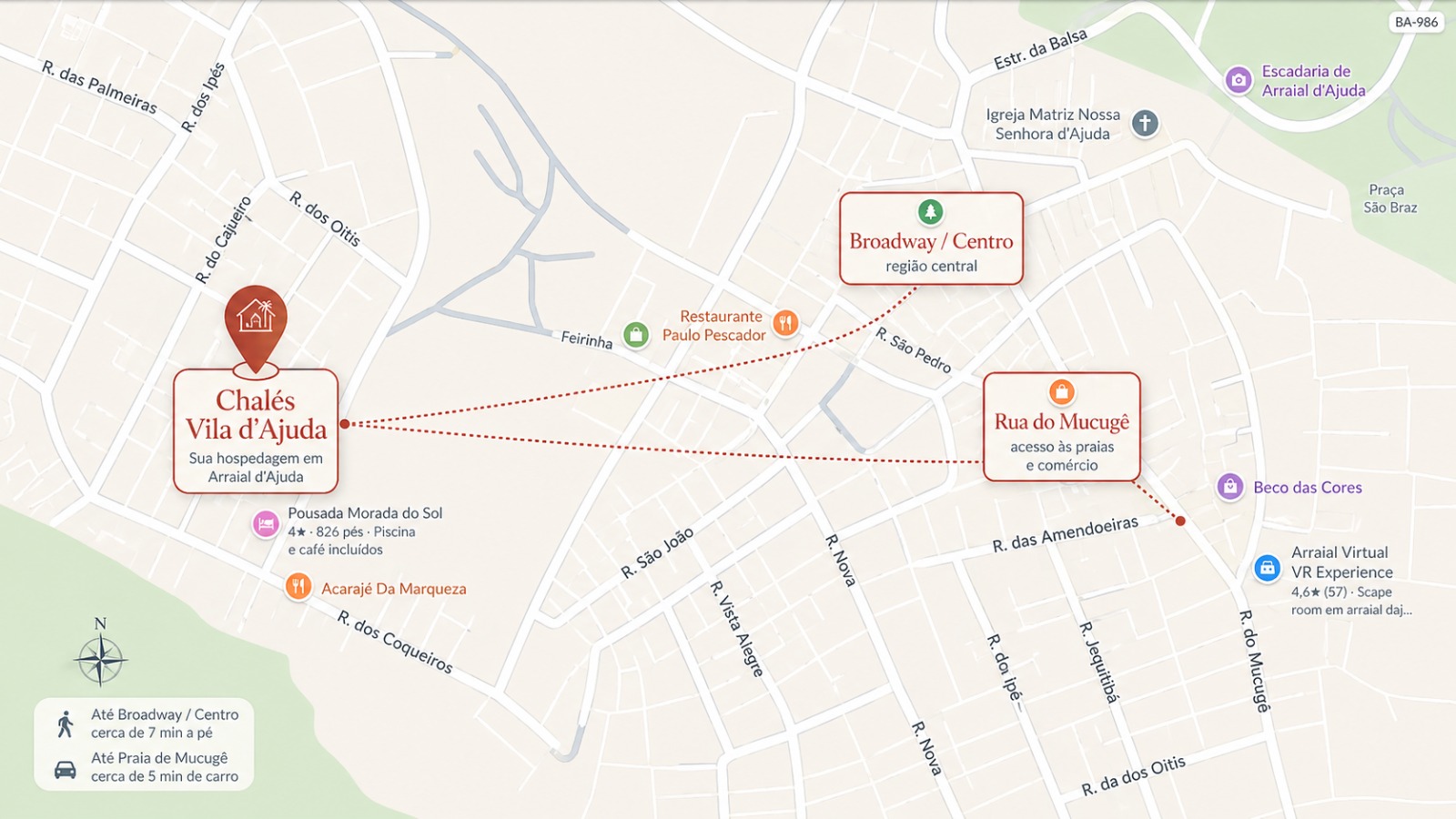 Mapa de localização - Rua das Mangabeiras, 78